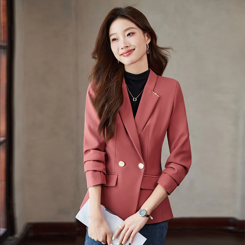Elegant Commuter Blazer for Women, Spring and Autumn2024New autumn stylish slim-fit women's cardigan top