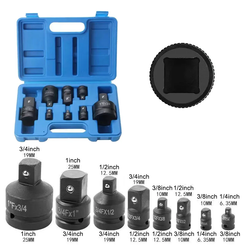 

1/2 1/4 3/4 3/8 Inch Air Universal Pneumatic Adaptor Converter Socket Adapter Joints Ratchet Electric Wrench Tool Cr-Mo Steel