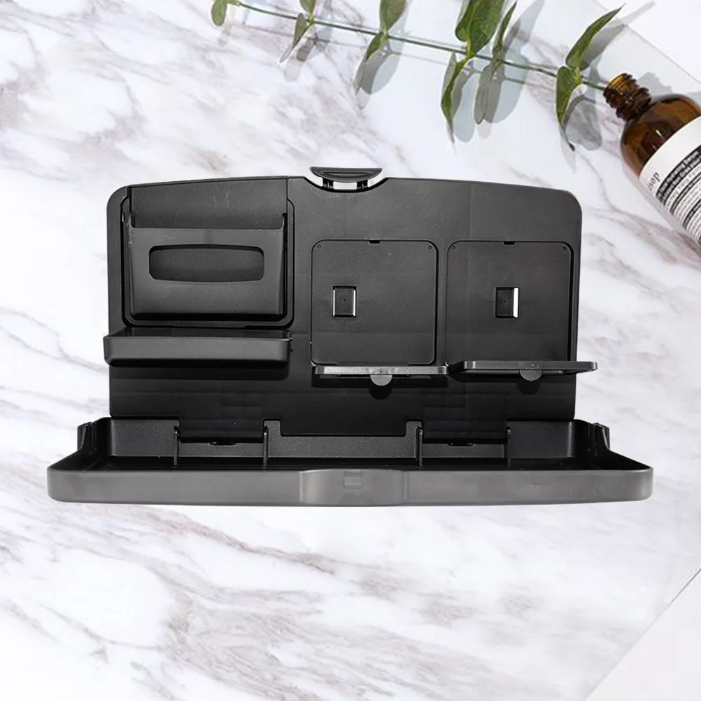 

1pc Foldable Car Cup Holder Dining Plate Storage Rack for Kids Seat Kick Protection Organizer Function Vehicle