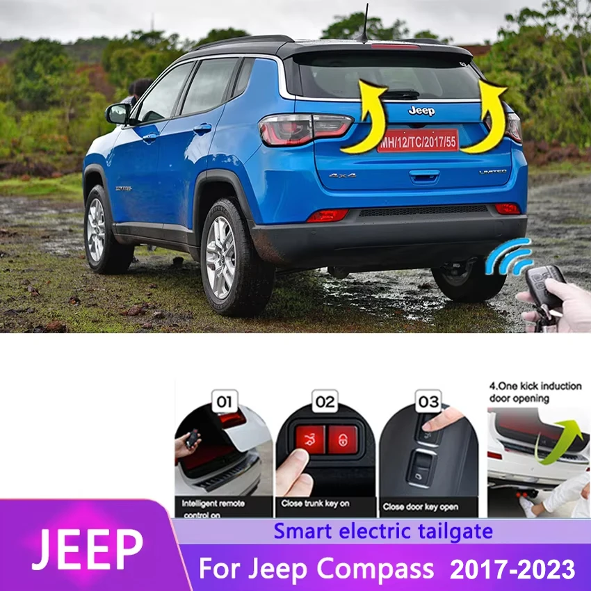 

Car Electric Tailgate For Jeep Compass 2011-2023 Intelligent Tail Box Door Power Operated Trunk Decoration Refitted Upgrade