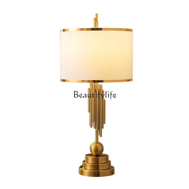 

pg46Bedroom American modern minimalist creative light luxury home warm dimming bedside luminous objects