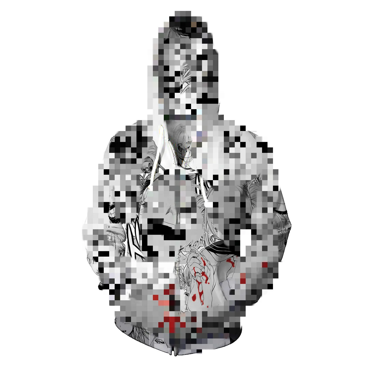 Japanese Cartoon And Anime 3D Printed Pullover Hoodie For Spring And Autumn