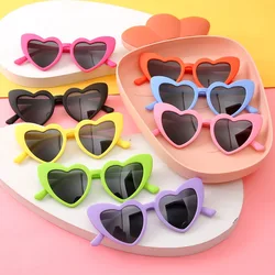 Children Love Heart Sunglasses Fashion Cute Candy Color Kids Sun Glasses UV400 Goggles Summer Outdoors Shades Boys Girls Eyewear