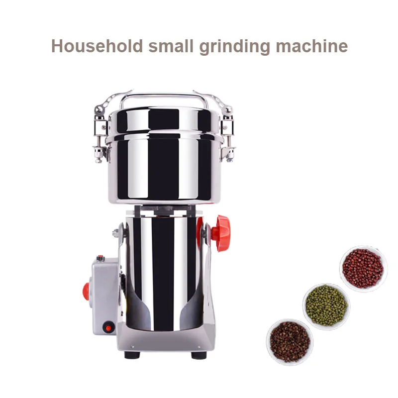 Chinese Herbal Medicine Crusher Grinder Stainless Steel Dry Food Fine Electric Small Multi-Functional Mill Grain Crusher 220V