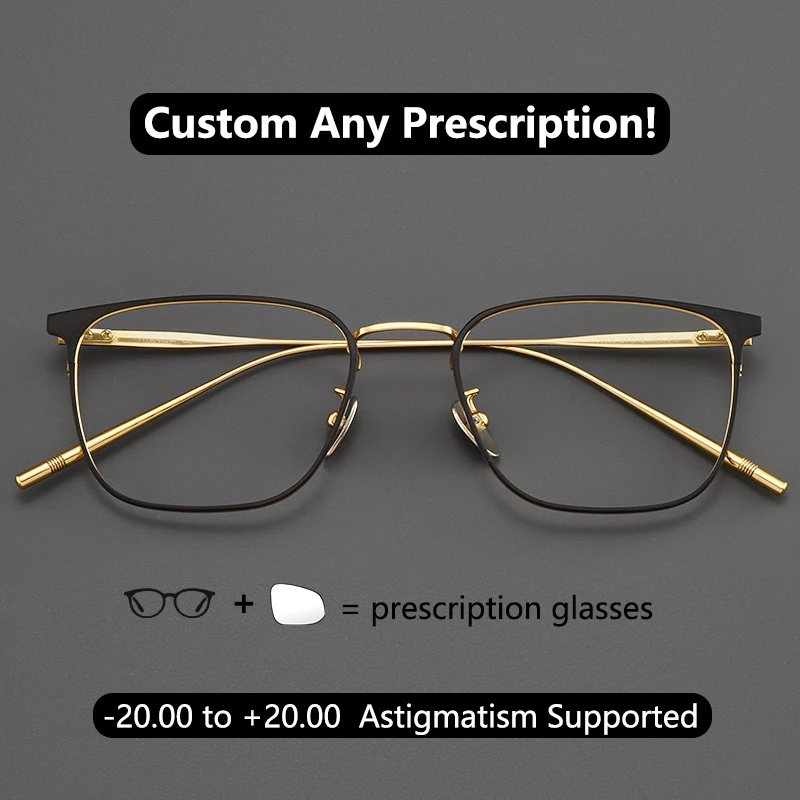

Ultraclear Prescription Glasses Titanium Men Custom Varifocals Astigmatism Reading Glasses High Index 7 Myopia Glasses Difer