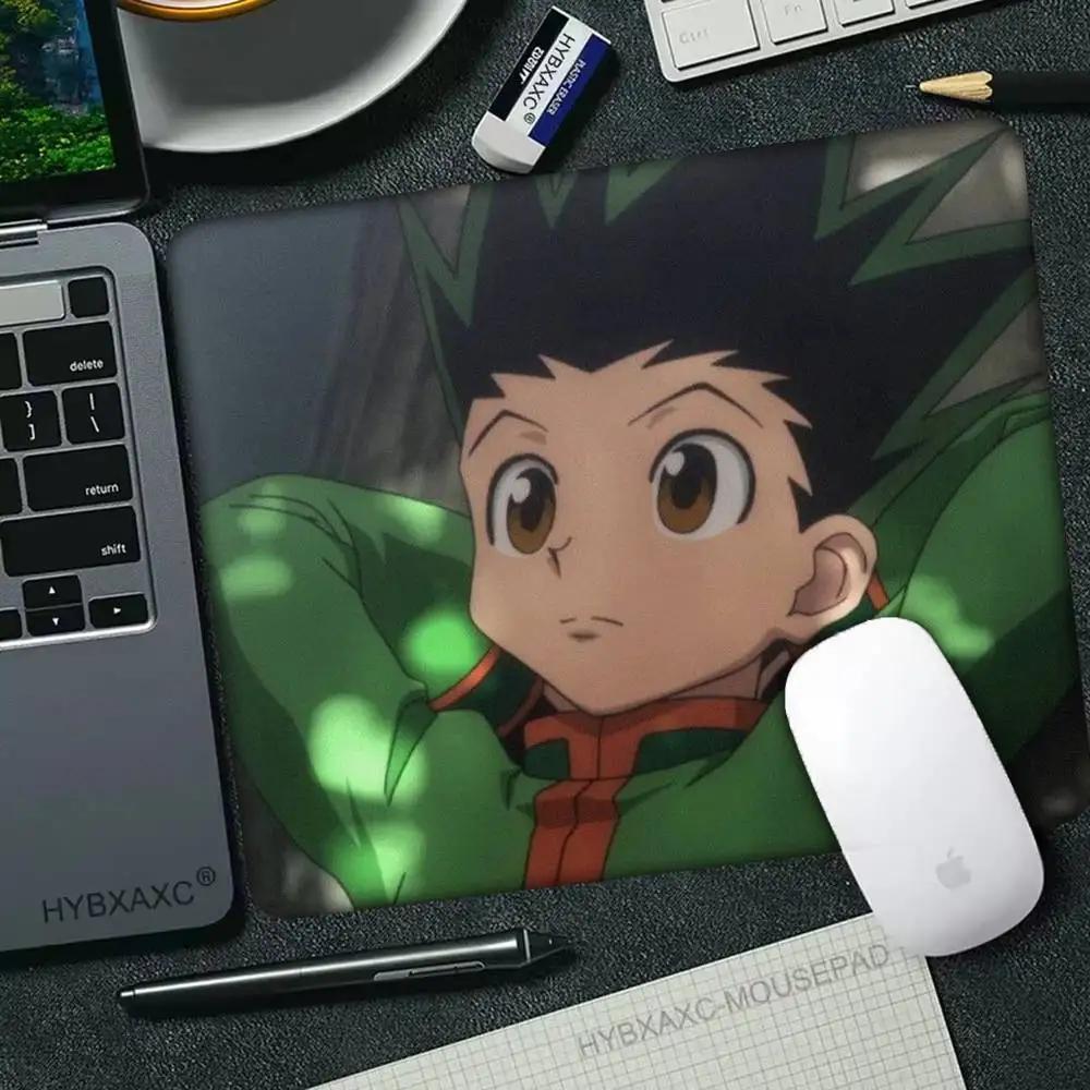 

Anime Cartoon Characters Freecss Gon Mousepad Small LockEdge Mouse Pad For Gamers Computer Desk Pad Rectangular Anti-slip Rubber