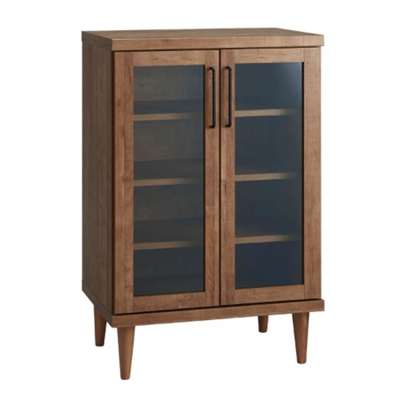 

Japanese-style side cabinet solid wood small size narrow wall low cabinet microwave oven tea cabinet dining room living room