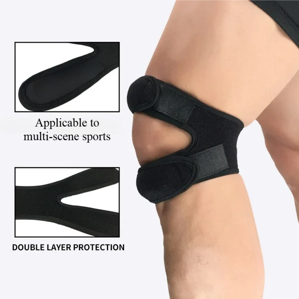 

1PC Pressurized Knee Wrap Sleeve Support Bandage Pad Elastic Braces Knee Hole Kneepad Safety Basketball Tennis Cycling Knee Pads