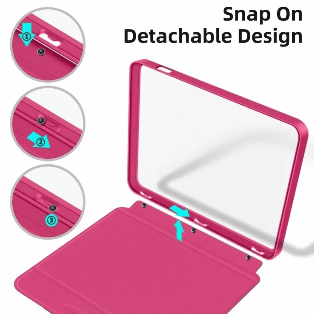 Auto Wake/Sleep Case Split Design Snap on Protective Shell Smart Wear Resistant Funda for KOBO Libra Color/2 7 inch N428 N418