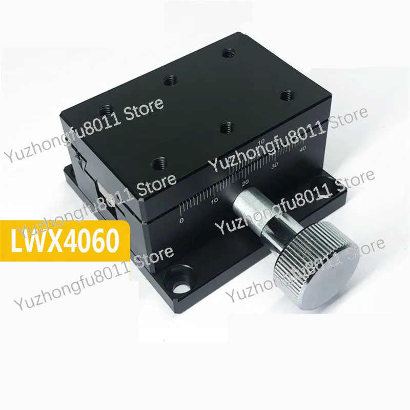 LWX4060 Gear Rack Swallowtail Manual Displacement Platform Fast Moving Adjustment Slide Platform Precision Smooth Platform