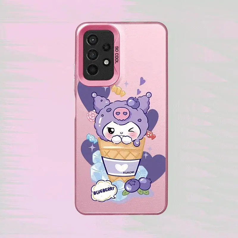 Cute Kuromi Melody Case For Samsung Galaxy A51 A14 5G A52 A34 A53 A12 A12 A32 A23 A51 A15 Matte Hard Phone Coque