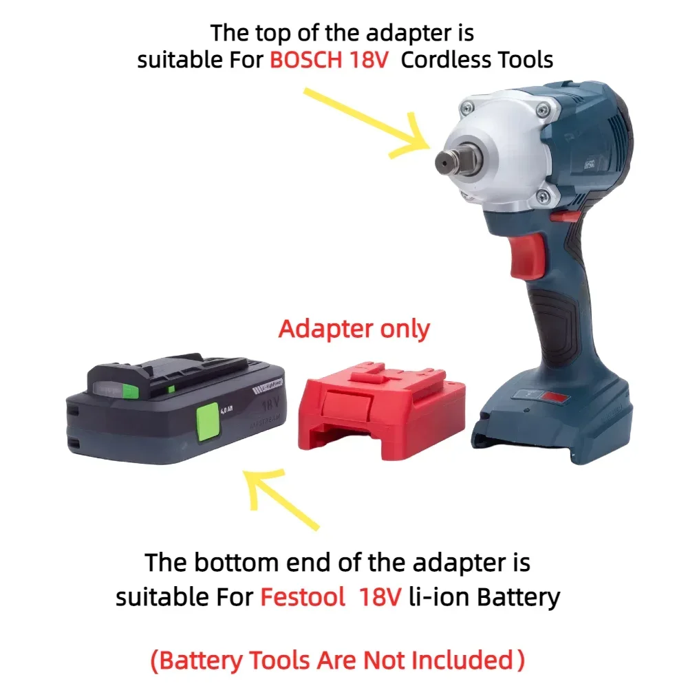 For Festool 18V Lithium Battery Adapter TO BOSCH 18V Cordless Power Tools Converter Accessory(Only Adapter)