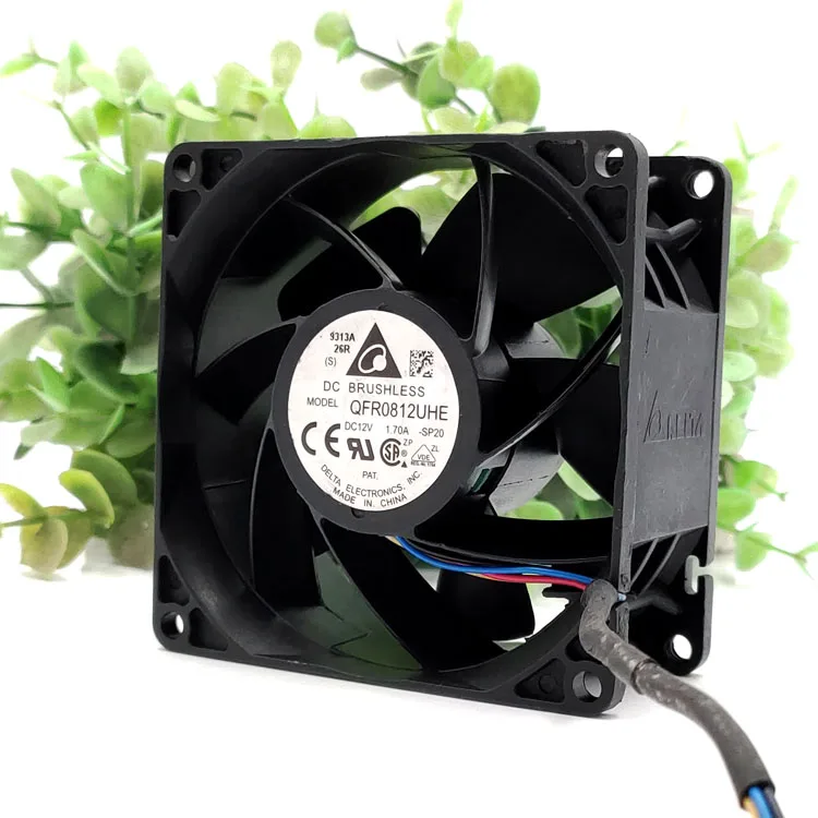 

QFR0812UHE 8CM CM 8038 12V 1.7A 4WIRES PWM COOLING FAN