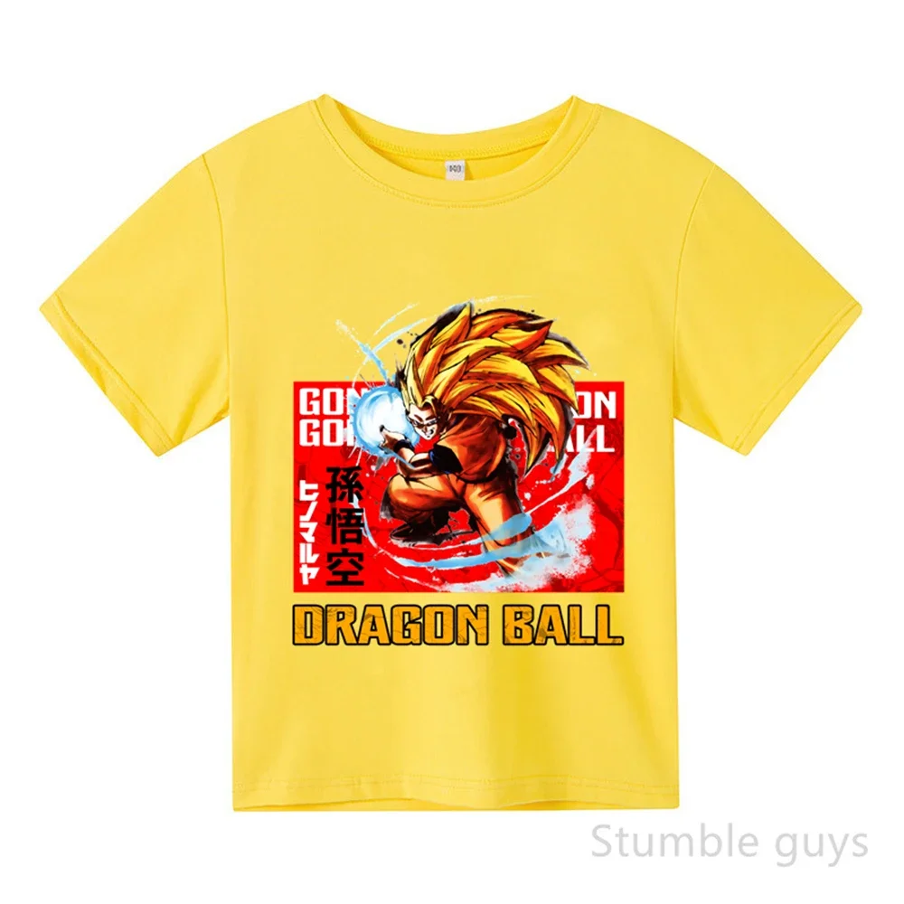 

Летняя детская футболка Kakarot Vegeta Super Saiyan, повседневные топы в стиле аниме Dragon Ball