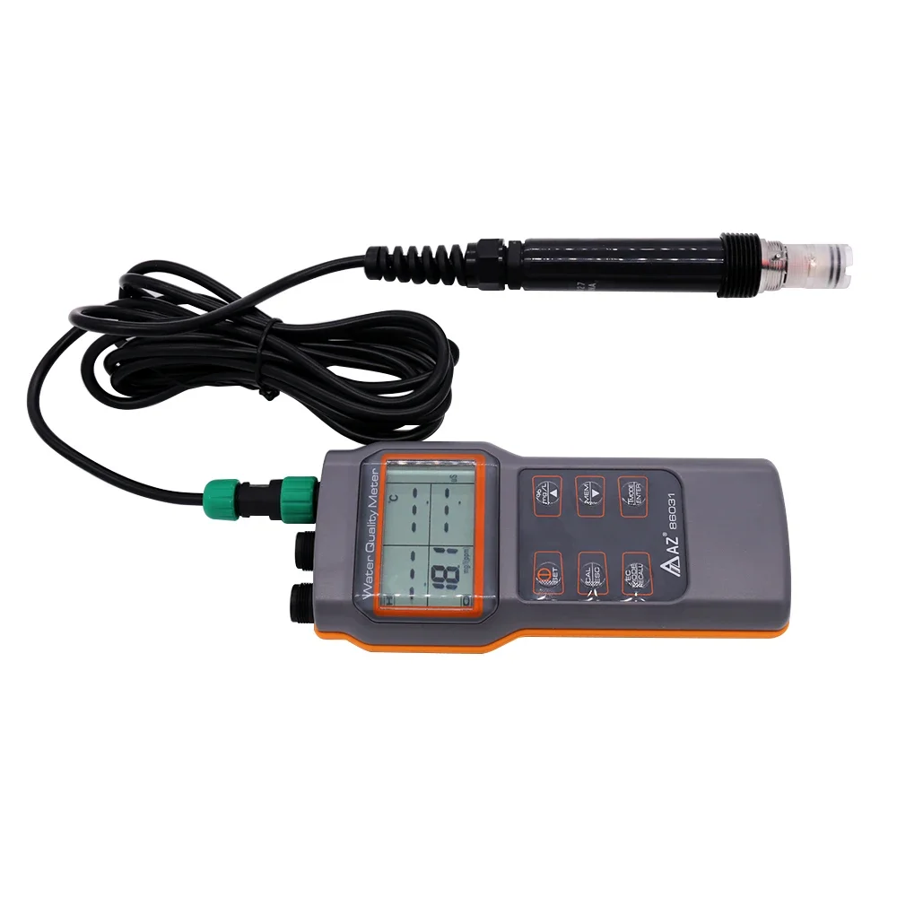 AZ86031 dissolved oxygen meter DO meter Conductivity meter Salinity PH Aquaculture shrimp culture water quality measurement