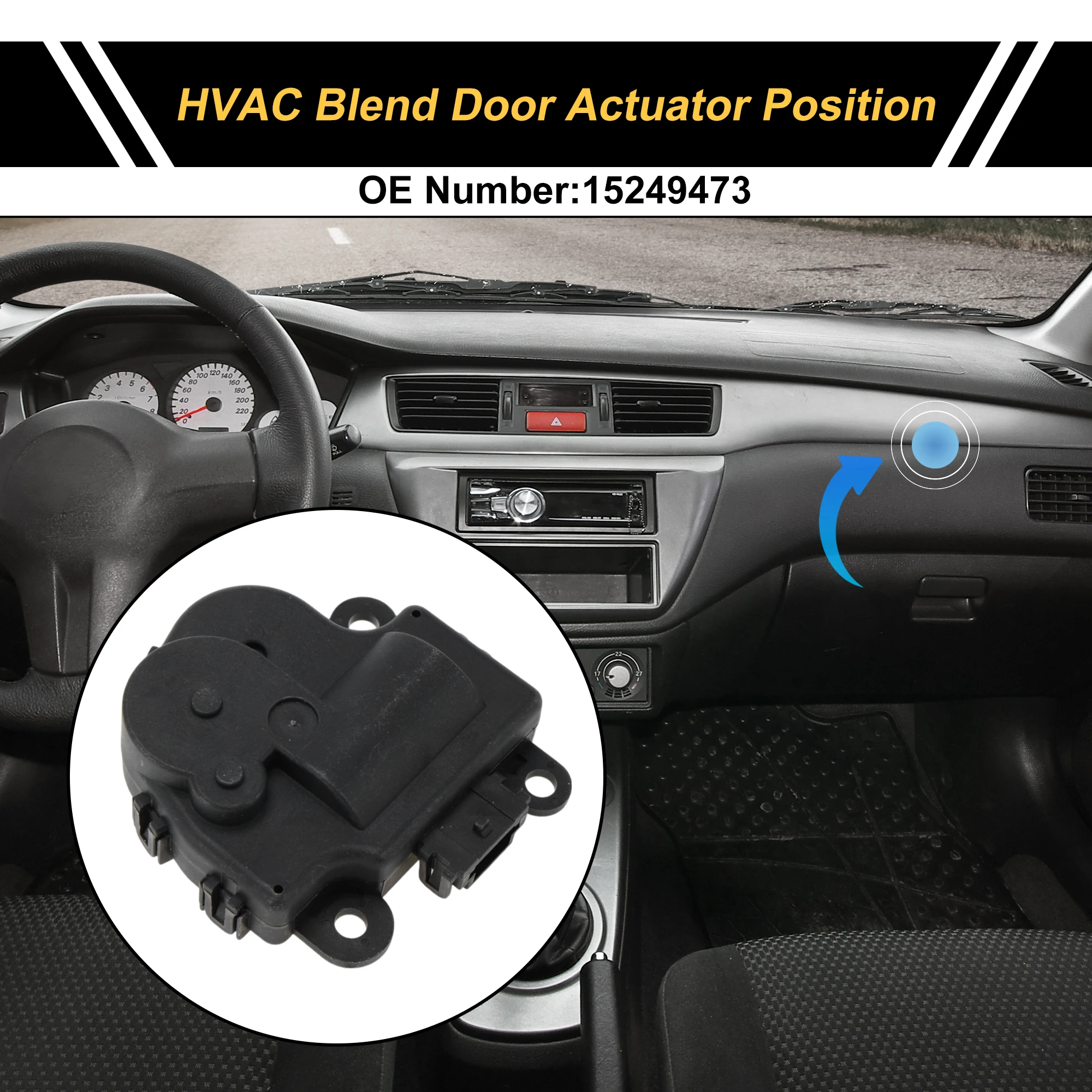 

UXCELL HVAC Heater Blend Door Actuator for Chevrolet Malibu 2006-2007 No.15249473