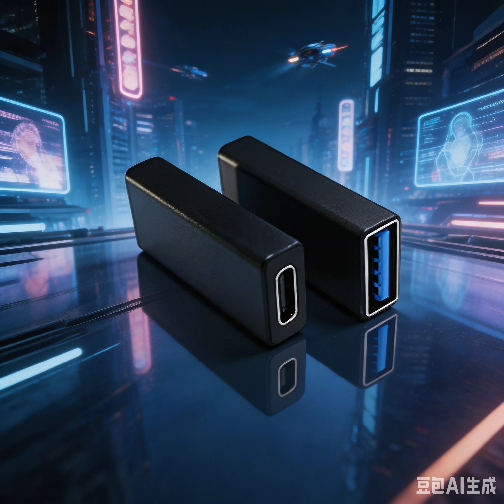 Plug and Play Type C to USB Adapter 4 Pack 10Gbps Fast Data Sync for Notebook Smartphone USB C Female to USB A Port