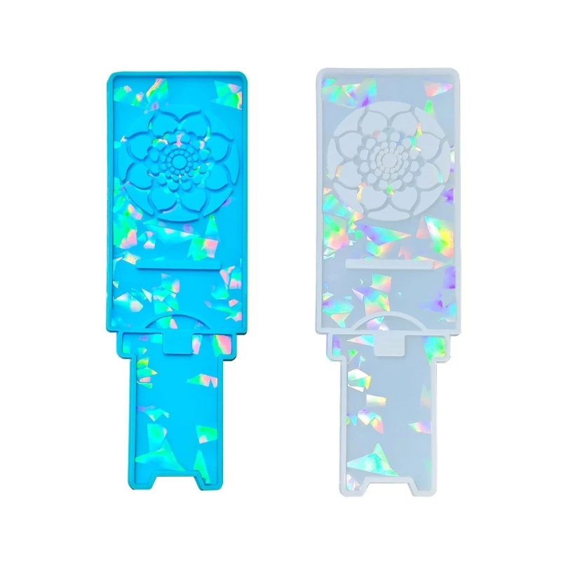 

YUYU Silicone Holder Epoxy Casting Moulds DIY Craft Tool Rainbow Light Phone Holder Stand Mold