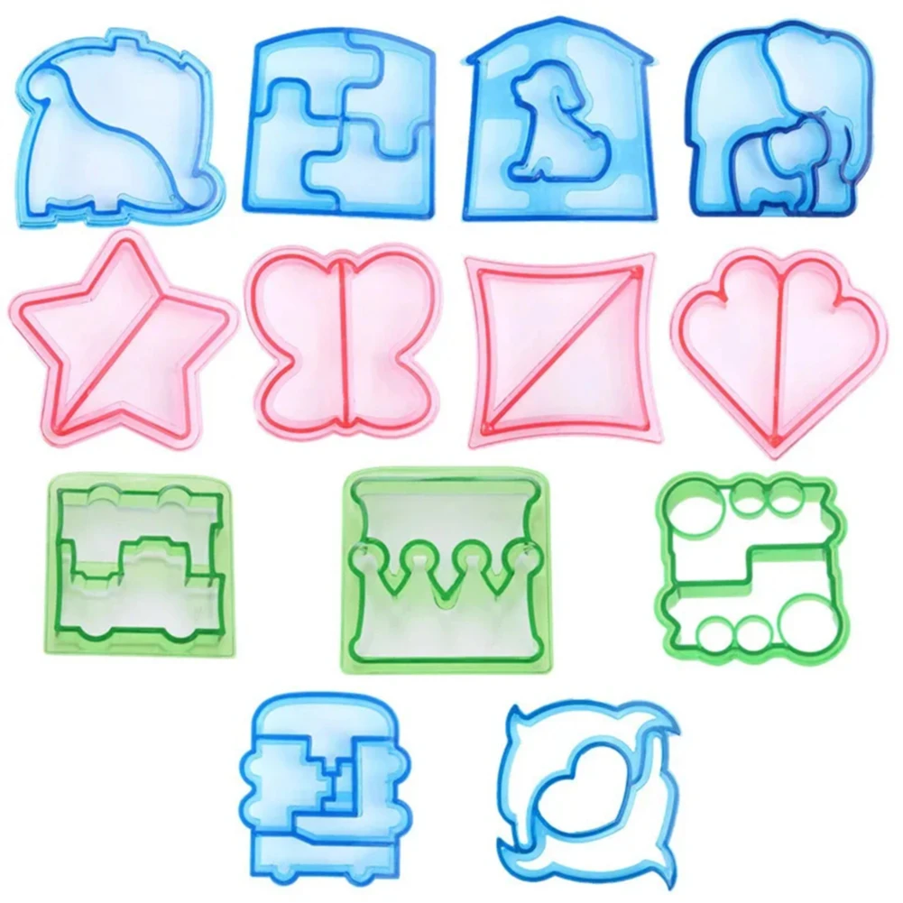 

Kids Sandwich Cutter Bread Mold Cartoon Squirrel Sea Dog Bread Knife Sandwich Cutter Sealer for Bento Lunch Boxes Accessories