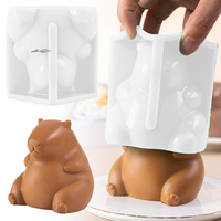 Cute Capybara Silicone Mold Cartoon Animal Milk Jelly Pudding Silicone Mould Home Kitchen Baking Accessories Party Restaurant