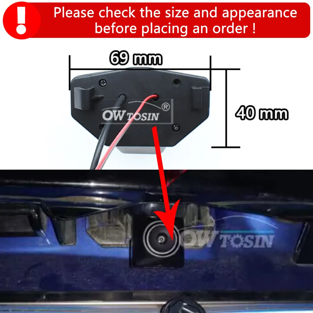 AHD 1920x1080P Car Camera For Honda Odyssey RB3 Fit Hatchback MK2 CRV 2008-2014 Rear View Camera Bracket License Plate Light