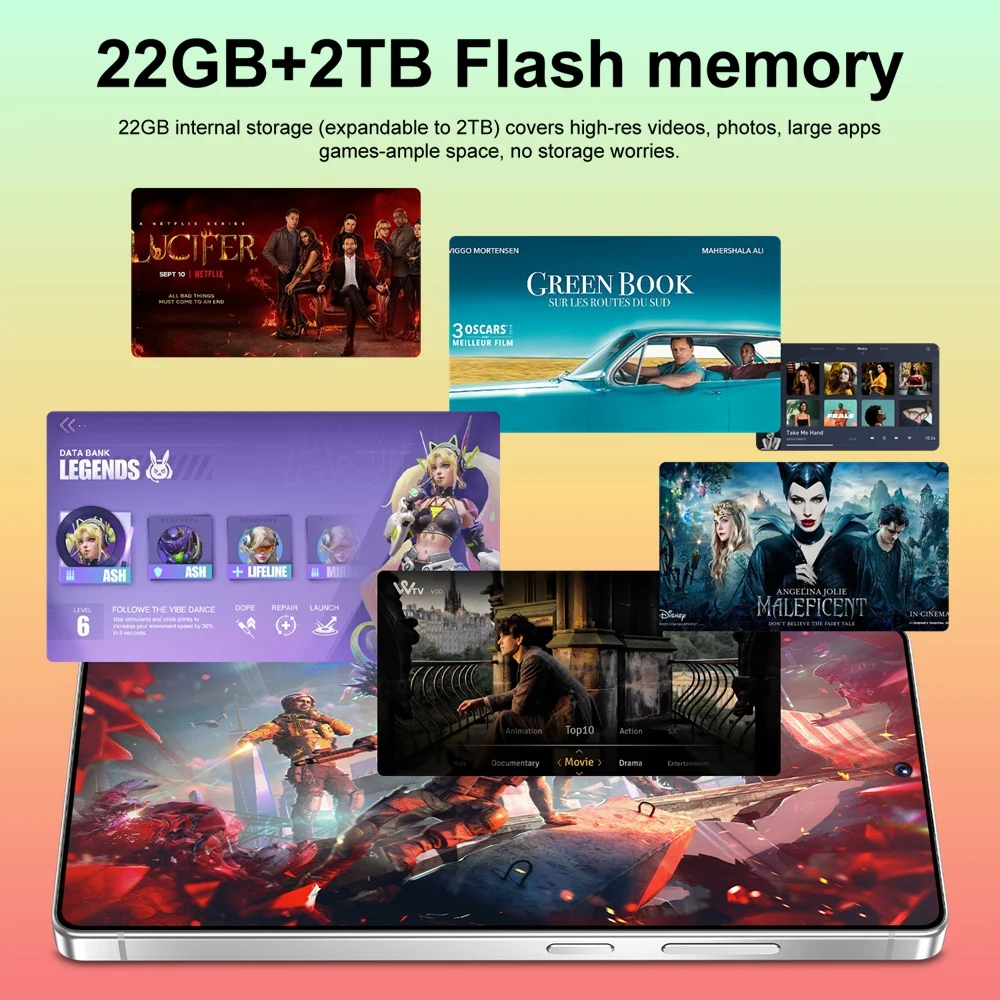 K-Touch C26 Ultra Smartphone 7.3 Inch Android 15 Mobile Phones 5G Dual SIM Cell Phone 16+48MP Camera 7800mAh Face Unlocked Global Version Cellphones