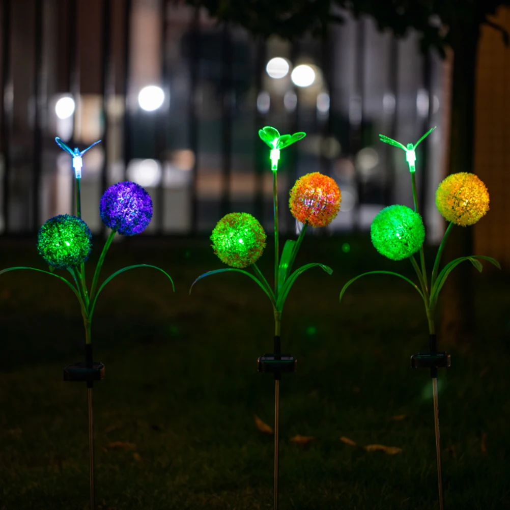 

Dandelion Solar LED Flower Light Outdoor Stake Landscape Lamp Garden Decoration Waterproof Night Scene Long Term Use Solar