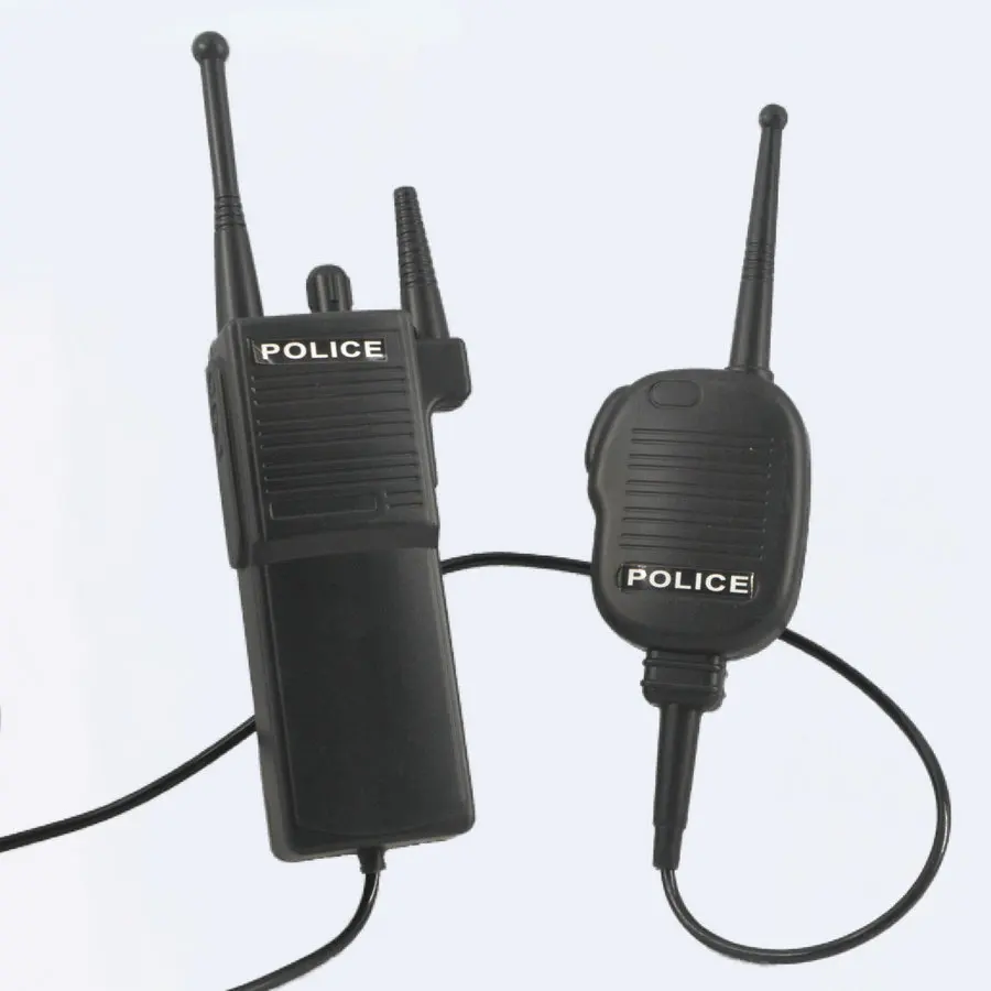 COSPLAY Simulation Police Walkie-talkie Props Plastic Holiday Games Dress Up Costumes Accessories Equipment Kids Party Props