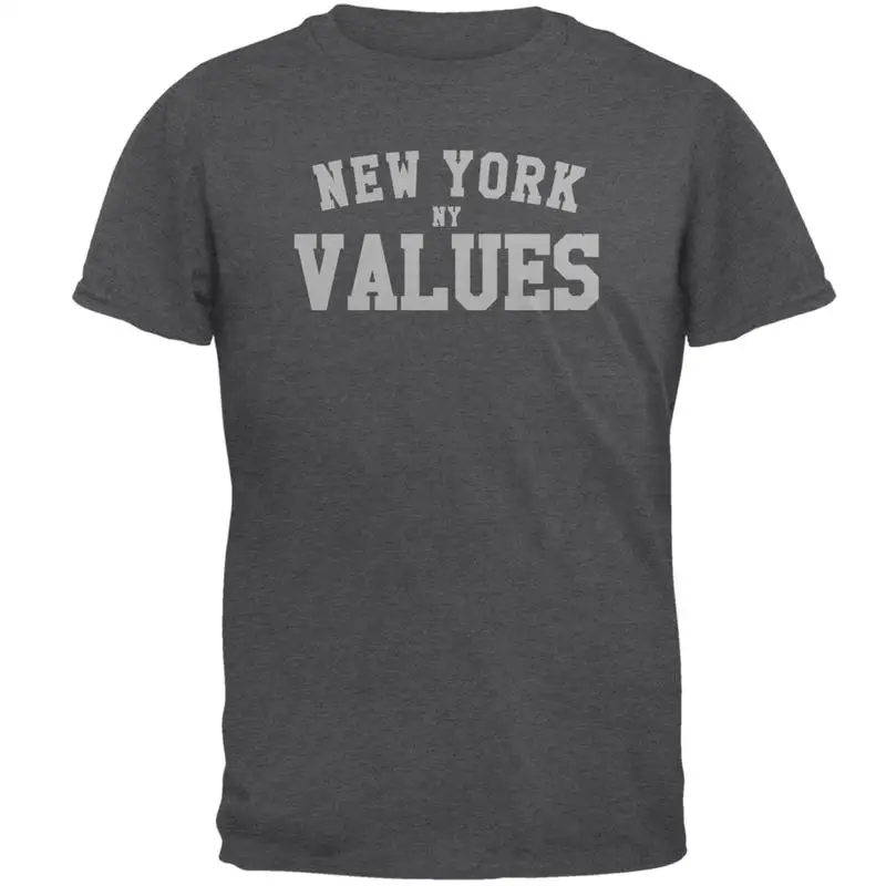 

Футболка для взрослых New York NY Values Dark Heather