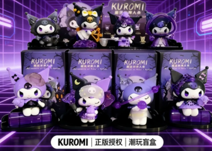 Figurine Kuromi Star-Moon Butterfly, Édition Limitée Fête des Sorcières, Boîte Mystère de Collection Exquise Kawaii Officielle