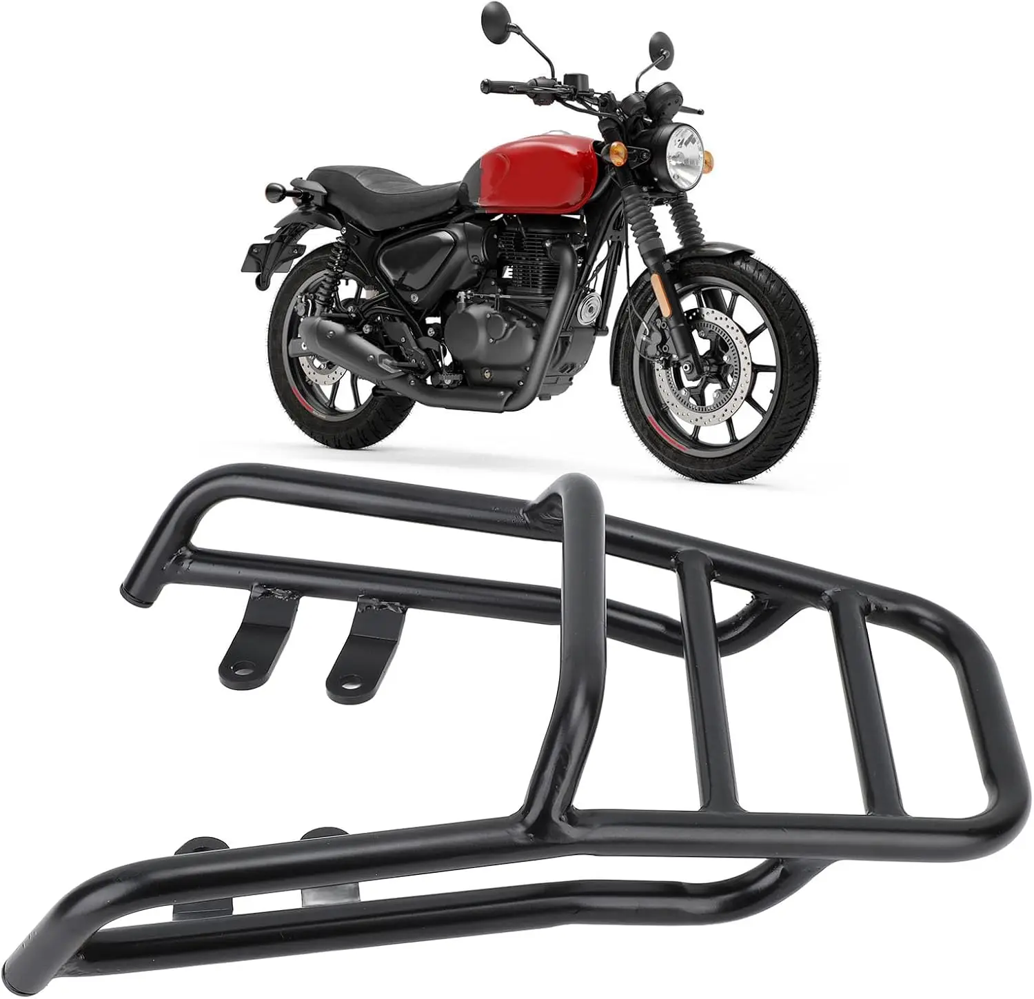 

Задний багажник мотоцикла для Royal Hunter 350 2022-2024, задний грузовой багажник мотоцикла, багажник Powersports, выцветающий багаж