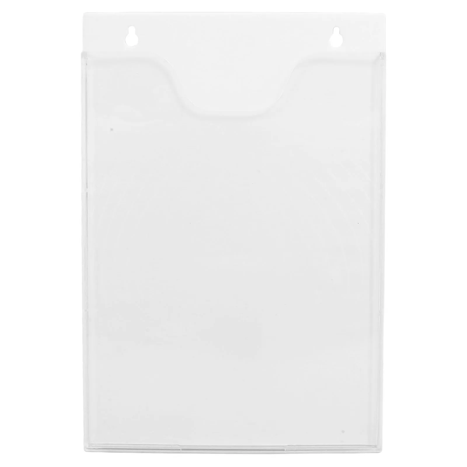 

A4 Vertical White Acrylic Brochure Holder Clear Document Display Stand for Exhibition Material Organizer Literature Rack
