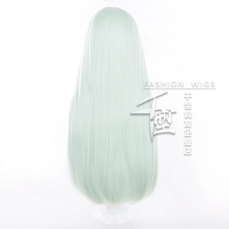 ANIME Mutsumi Wakaba Cosplay Wigs BanG Dream Costume Wigs 75cm Long Women Light Green Heat Resistant Synthetic Hair +Wig Cap