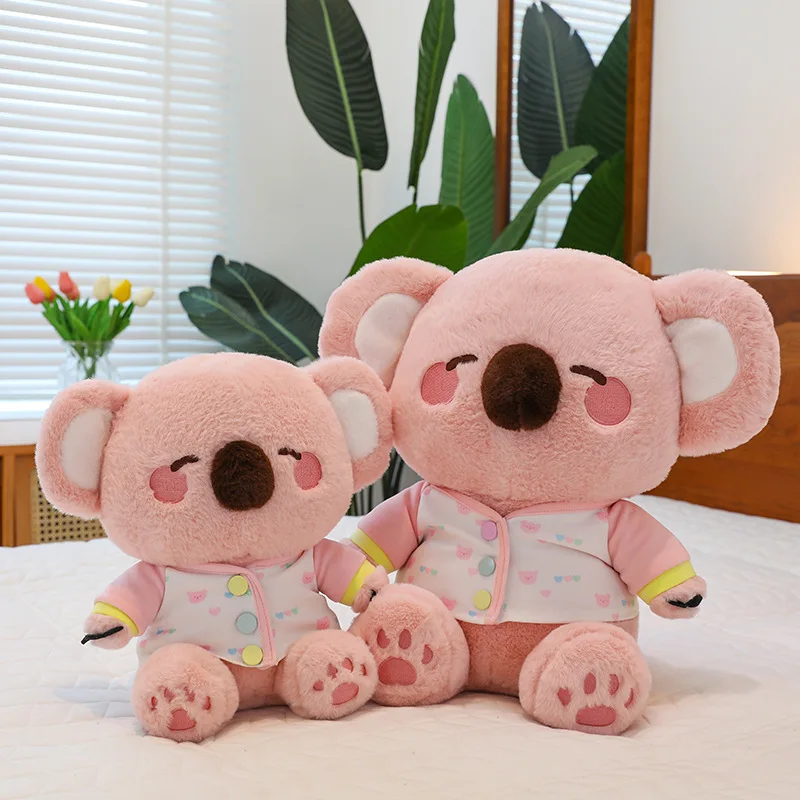 MINISO Pink Koala Doll Cute Koala Soft Pillow Plush Stuffed Toy Simulation Animal Cotton Doll Christmas Children's Birthday Gift