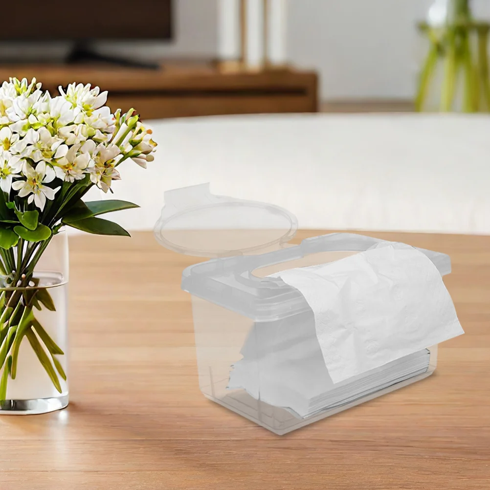 2Pcs Reusable Baby Wipes Dispenser Nursery Moisture Proof Wipe Container Holder for Home Bathroom Wipes Dispenser