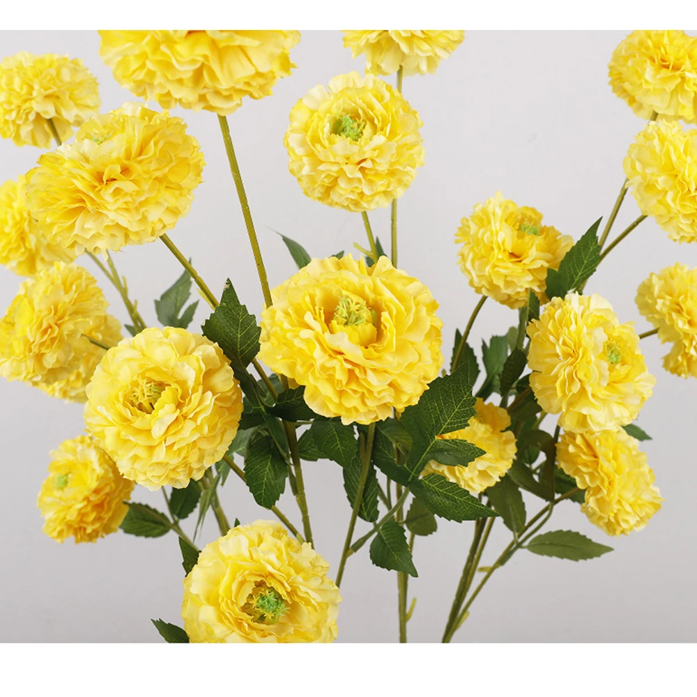 Künstliche kleine Pfingstrose, robuste gefälschte Hochzeitsblume, tausend Schicht, Pfingstrose, hochwertige Pfingstrosenzweig-Dekoration für Zuhause