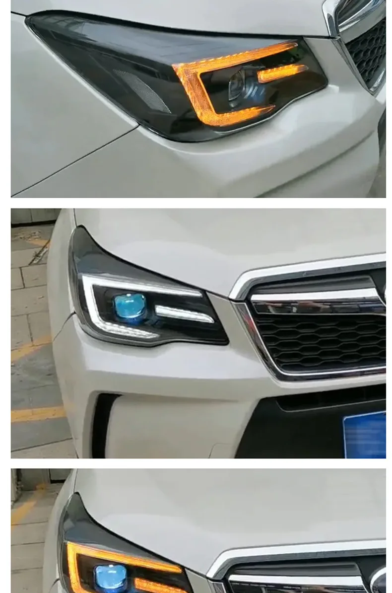 

Suitable for 13-16 Subaru Forester Headlight Assembly, A Pair of Modified LED Daytime Running Light Turn Signal Double Light