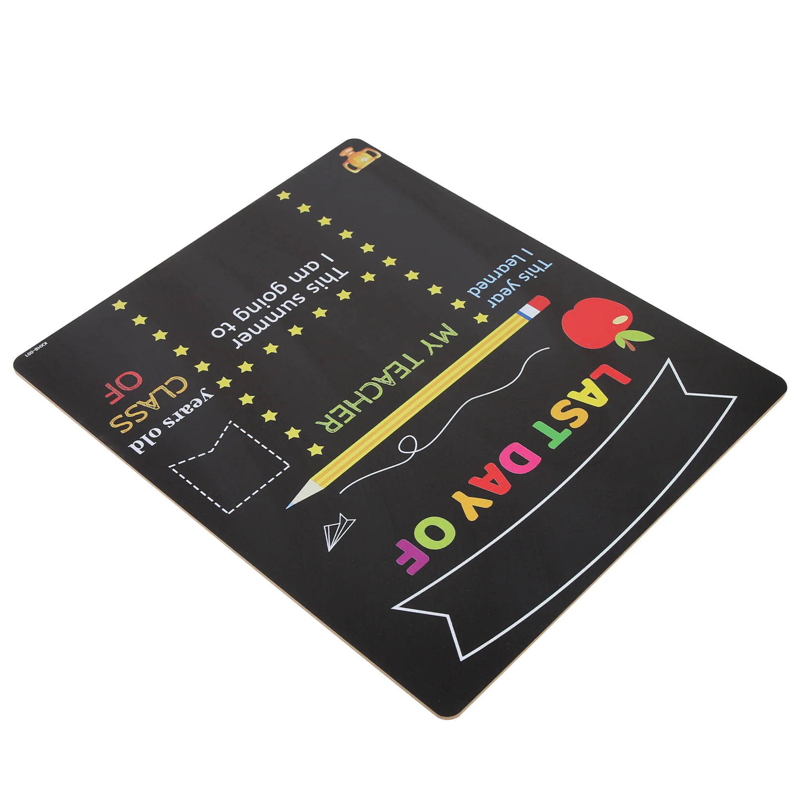 Double-sided School Board Lovely Chalkboard Sign Print Props Children Supply Multi-function Back-to-school Season Colorful