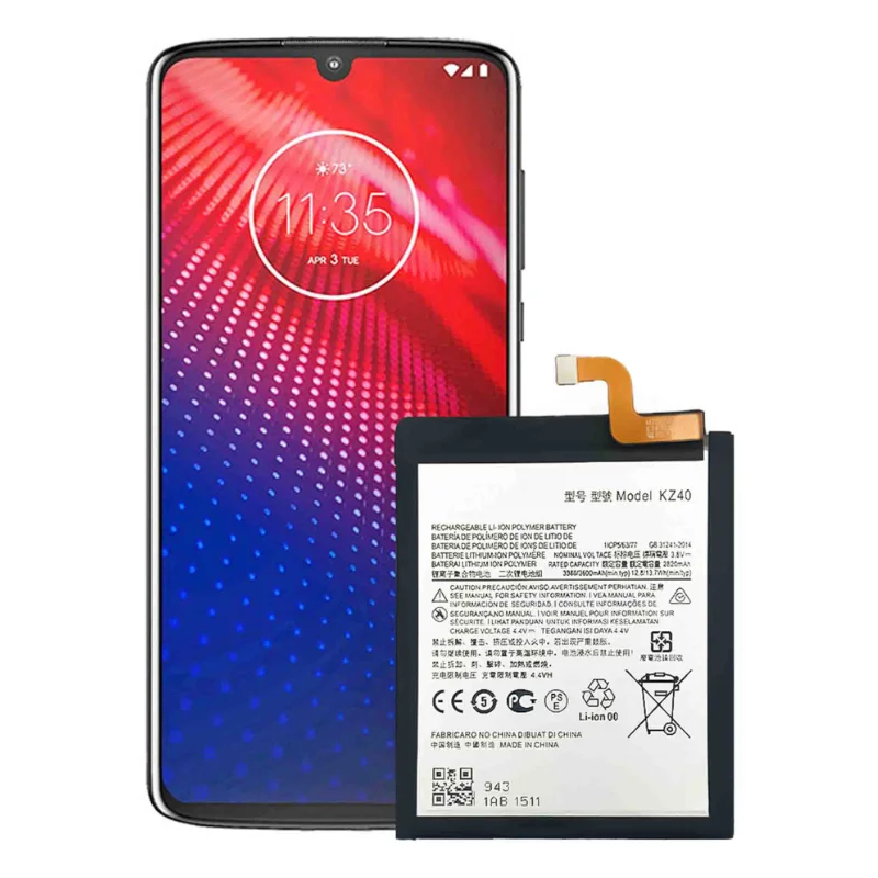 بطارية بديلة عالية الجودة KZ40 بقدرة 3600 مللي أمبير في الساعة لهاتف موتورولا موتو Z4/G8 Plus Lite XT1980 بطاريات الهاتف + أدوات #5