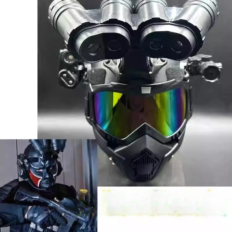 

Tactical Training Protective Helmet Equipped with Night Vision Device and Mask