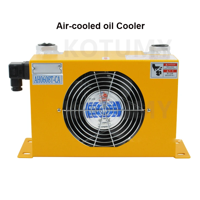 AH0608T-CA Hydraulic Air Cooler 110V 220V 380V 24V 12V Air-Cooled Oil Cooler 60L/min Hardware Tools Fan Air Cooling Machine