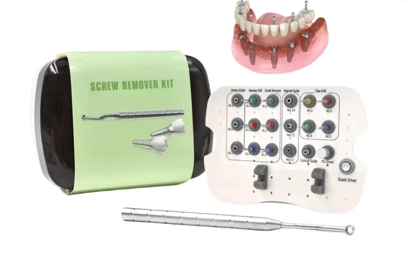 Professional Lab Removals Kit Damageds Screw Extractors Tools Set Universals Implants Prosthetics Kits