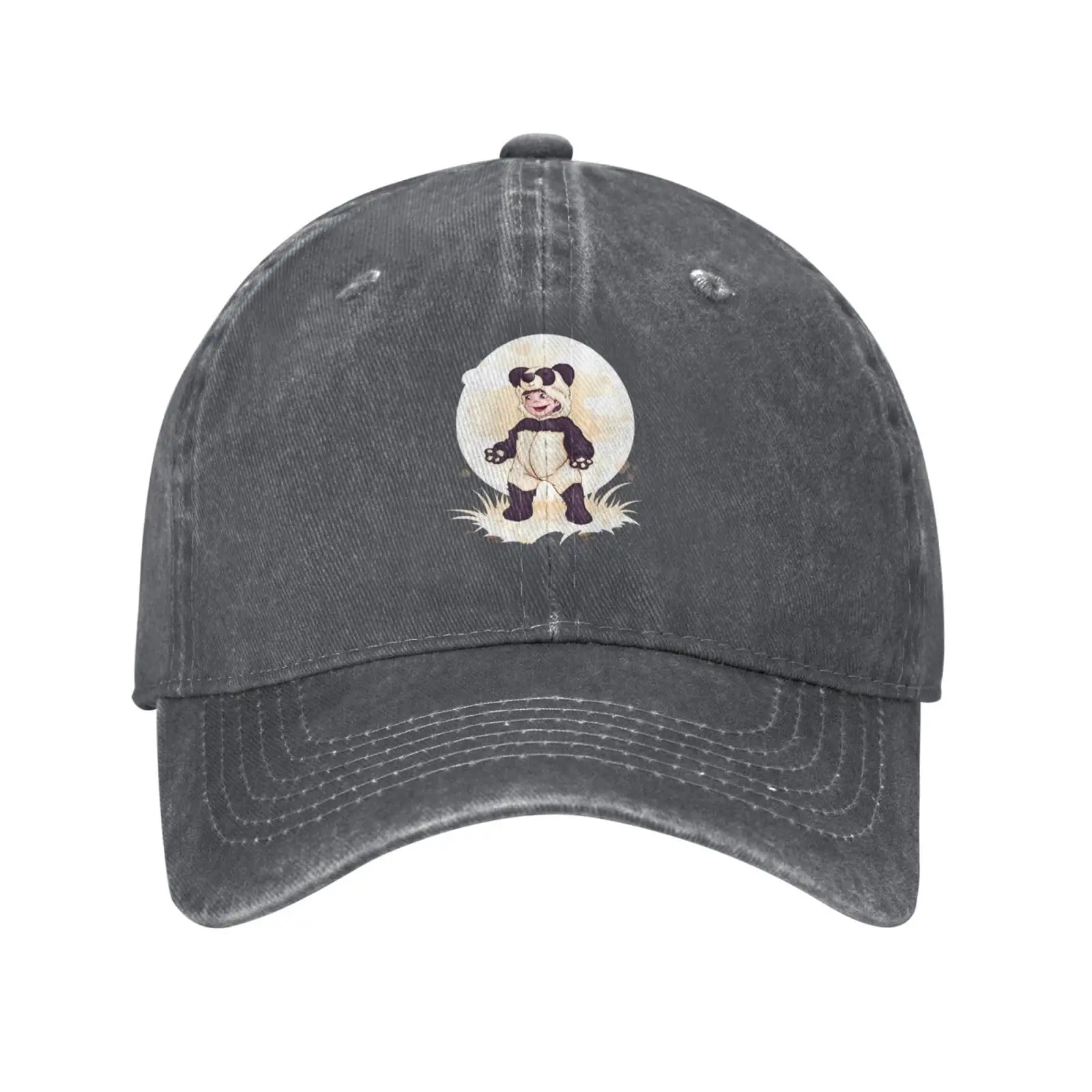 Little Boy Dressed Like A Panda Baseball Cap for Men Women Vintage Trucker Hat Golf Hats Dad Hat