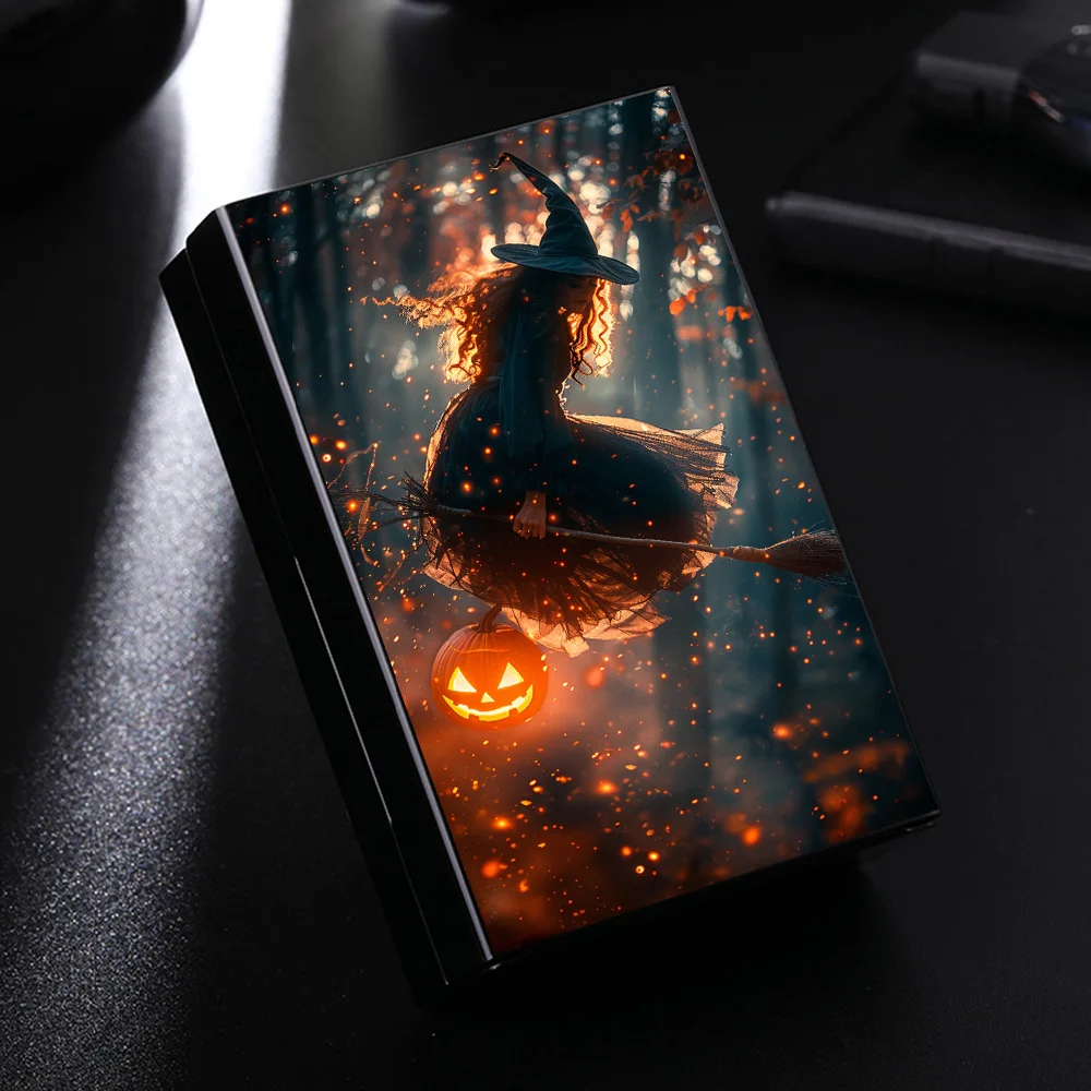 

Электронная сигарета с узором ведьмы-стильная сигаретная коробка и хранилище для влагостойкой защиты, идеальный подарок для мужчин и женщин