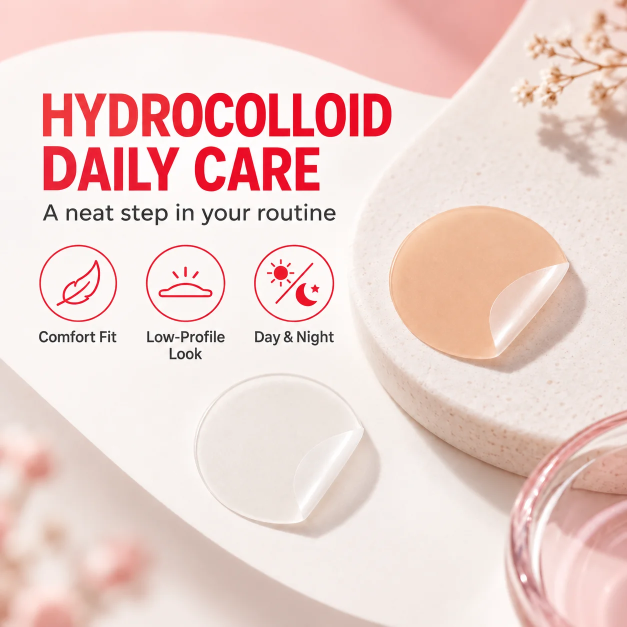 480/120PCS Peach-Tone Pimple Patches, Hydrocolloid Round Spot Stickers, Natural-Look Blemish Covers for Makeup and Night Wear