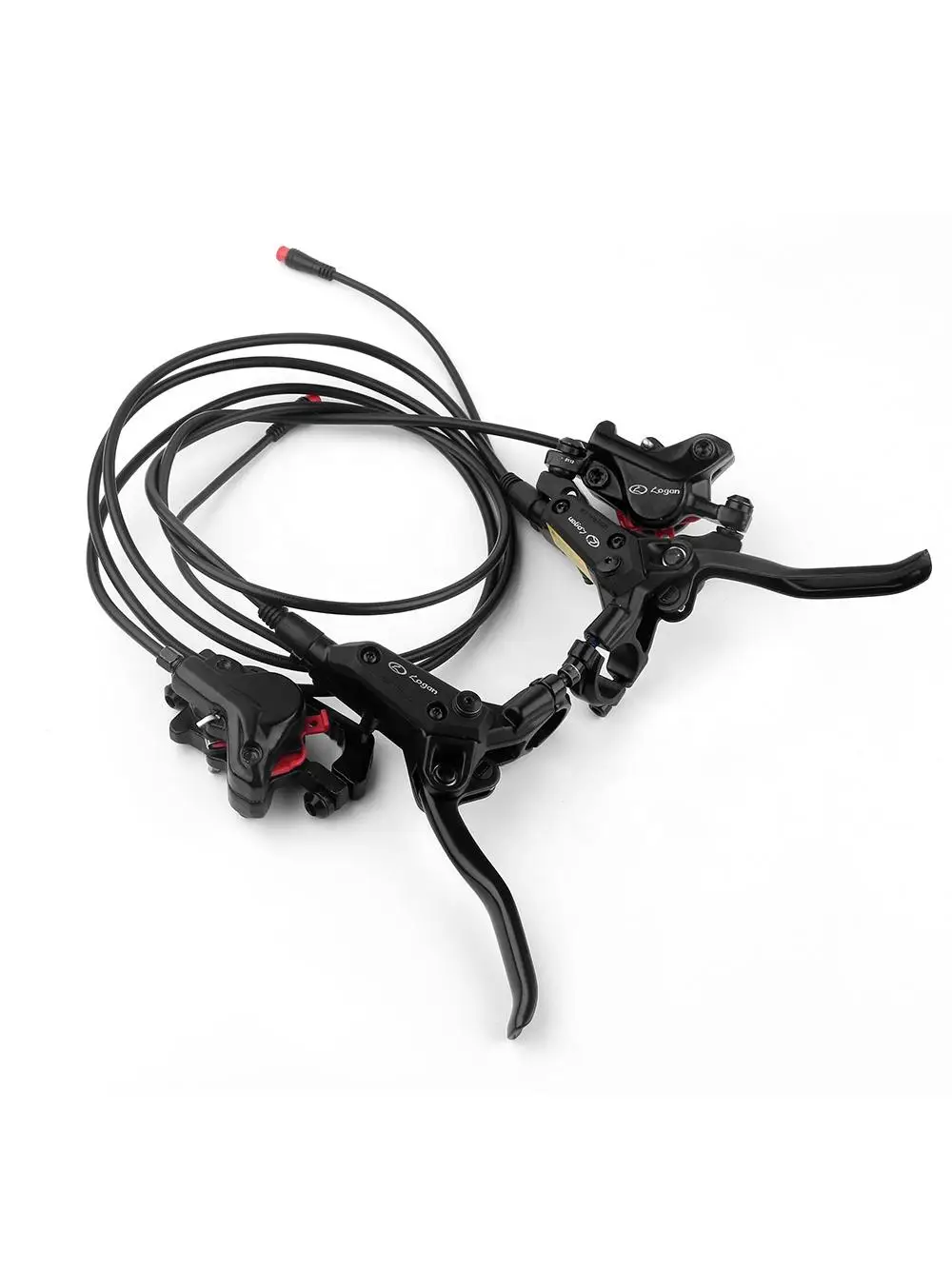 AliExpress Logan Double Pistons Electric Bicycle Hydraulic Brake E Bike Disc Brake Front 800mm/rear 1500mm Ebike Hydraulic Brake