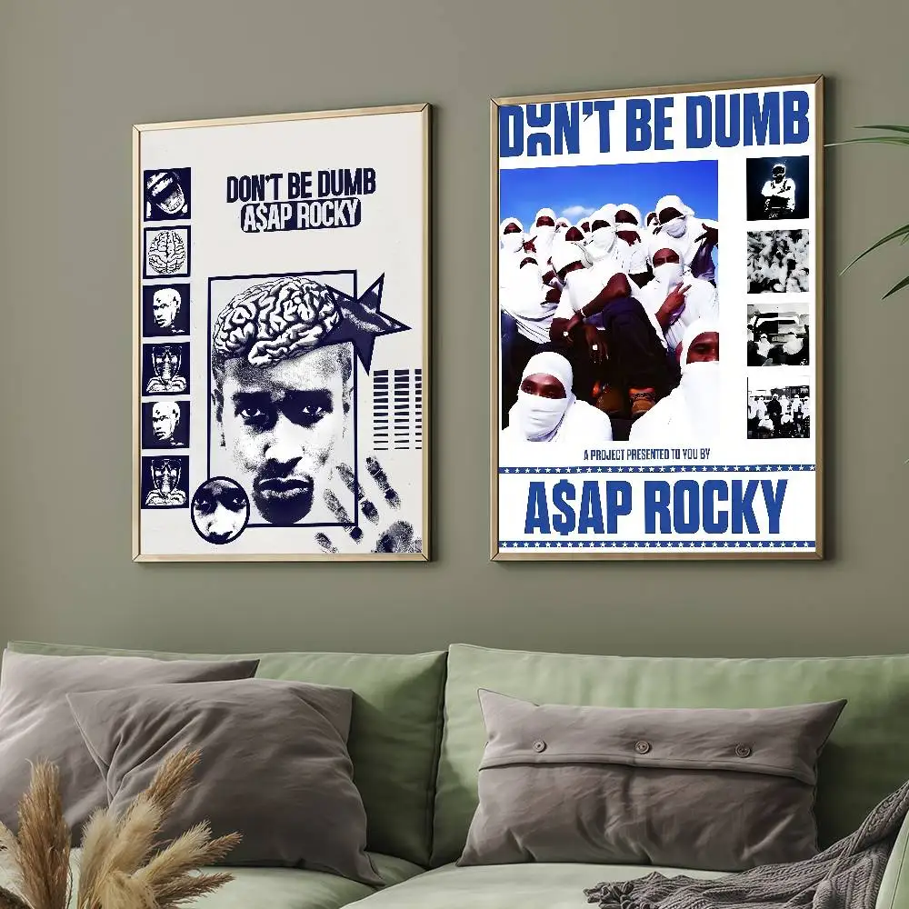 مغني الراب A-Asap R-Rocky-S لا تكون البكم ملصق مناسبة للمنزل غرفة المعيشة غرفة نوم مكتب بار الجدار لاصقة تزيين