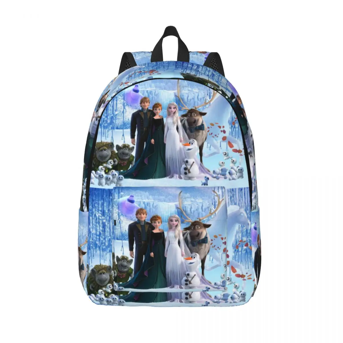 Custom Anime Frozen Cute Cartoon Travel Canvas Backpack Men Women School Laptop Bookbag Frozen College Student Daypack Bags