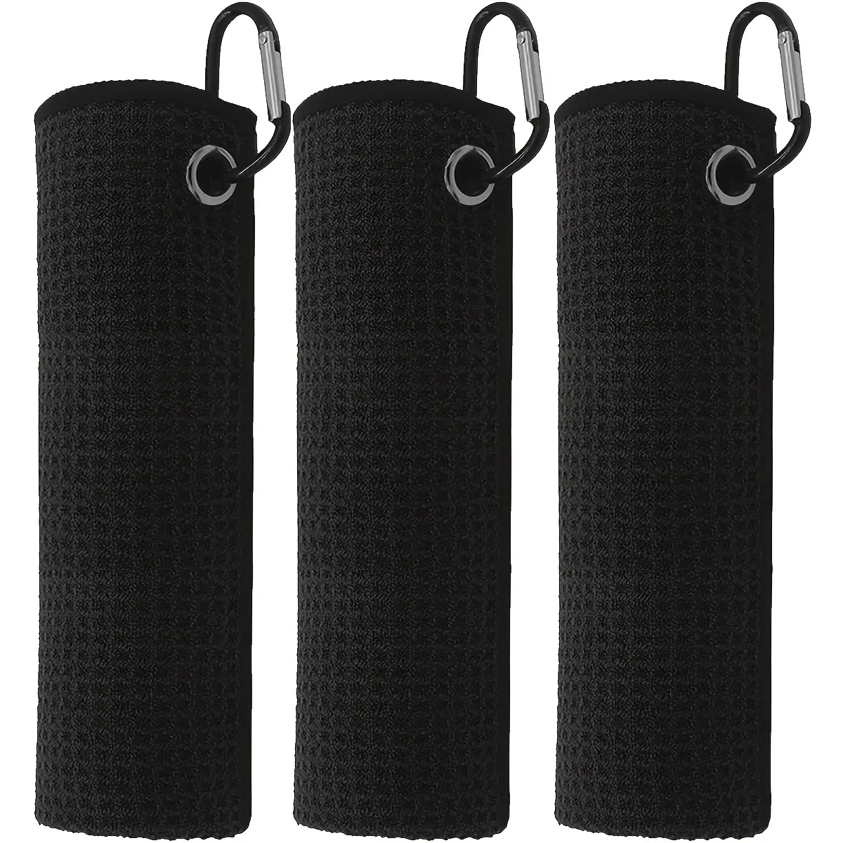 3pcs Golf Towels, 30cm*30cm,11.81in*11.81in, Winter Microfiber Waffle Pattern Golf Towel-Contains Golf Towels in Three Colors
