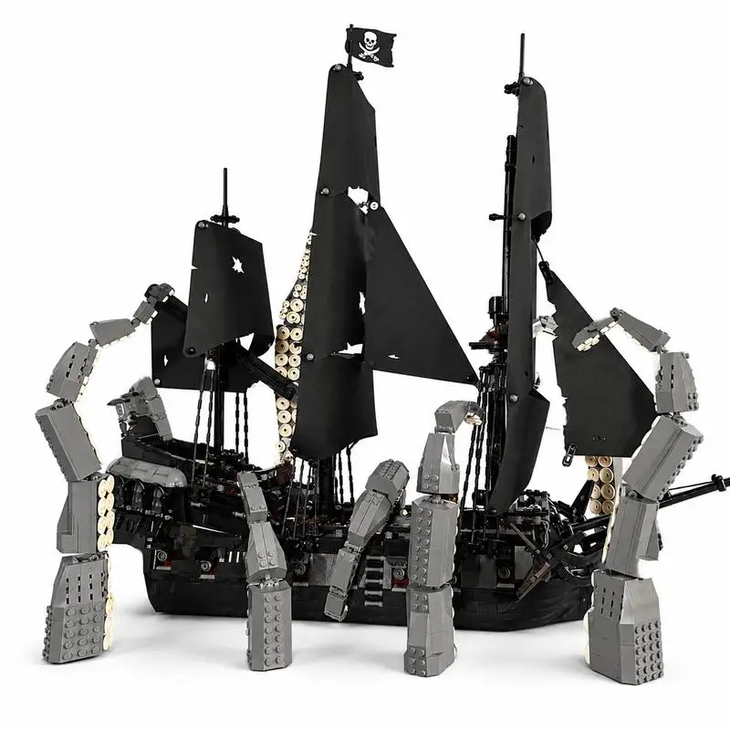 3998PCS Pirate Ship MOC Model Custom Puzzle Architecture DIY Creative Assembly Blocks Educational Toy Collection Display Gifts